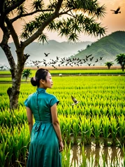 Poem in the Rice Field