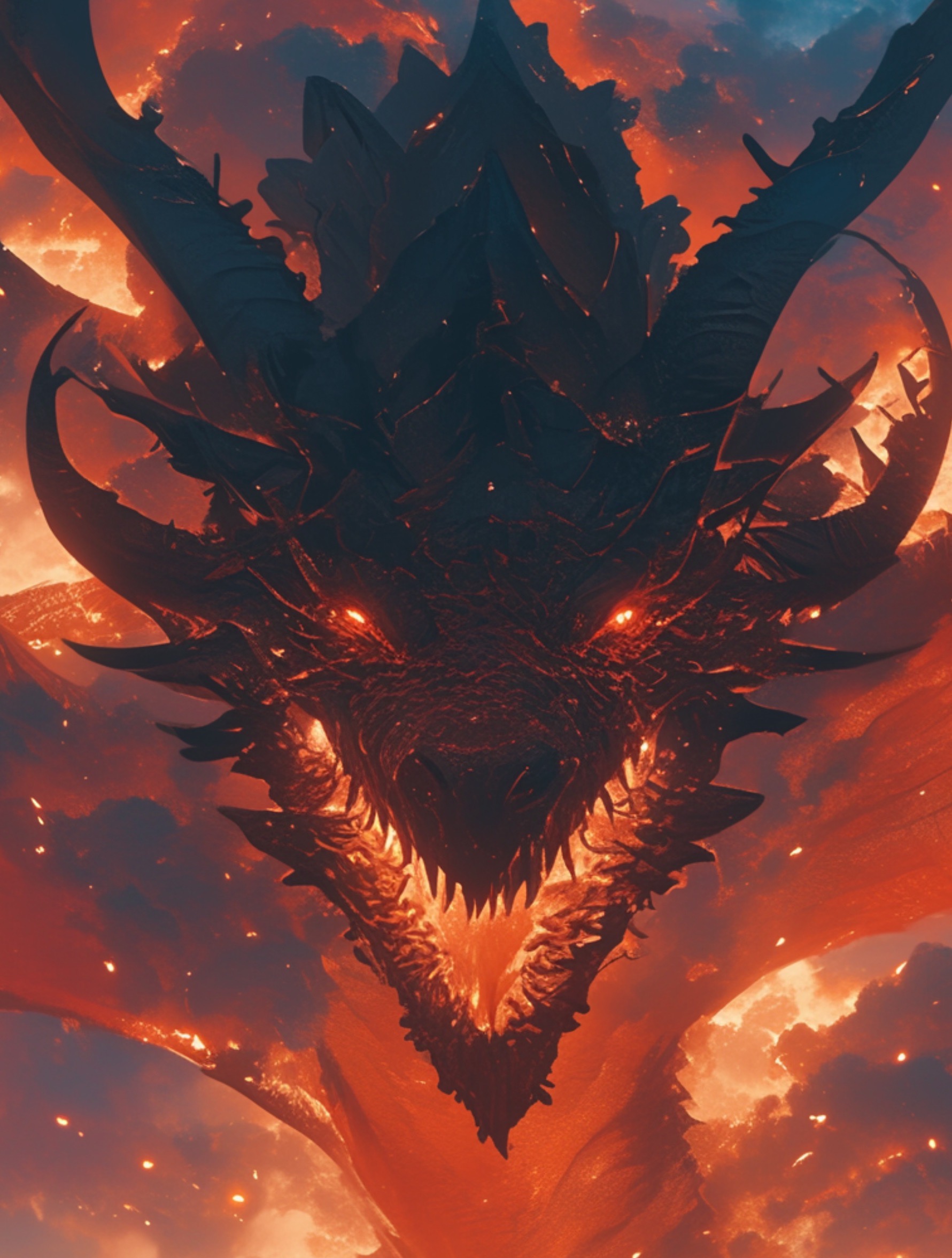 Crimson Flame Demon Dragon